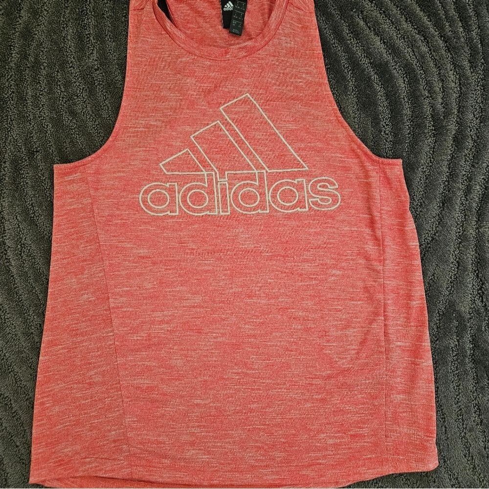Adidas Women's tank top size small, 8-10 pink and white
